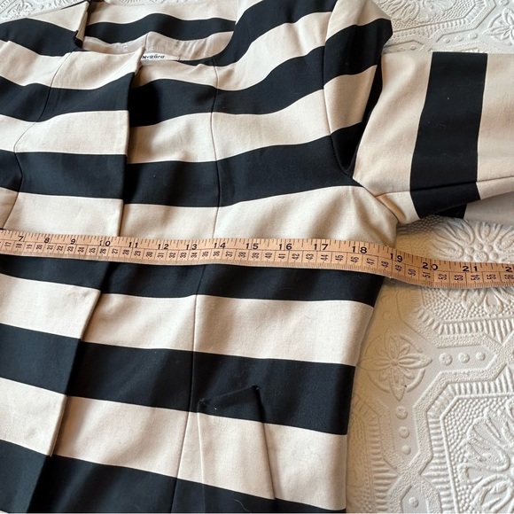 Bianca Nygard Striped Longline Blazer Sz 8P EUC - Picture 10 of 12